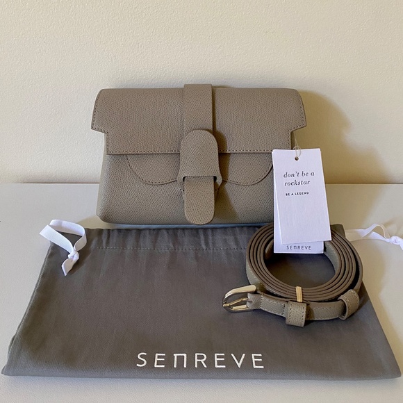 SENREVE Aria Crossbody / Shoulder Bag Or Belt Bag Pebbled Sage - Picture 10 of 12